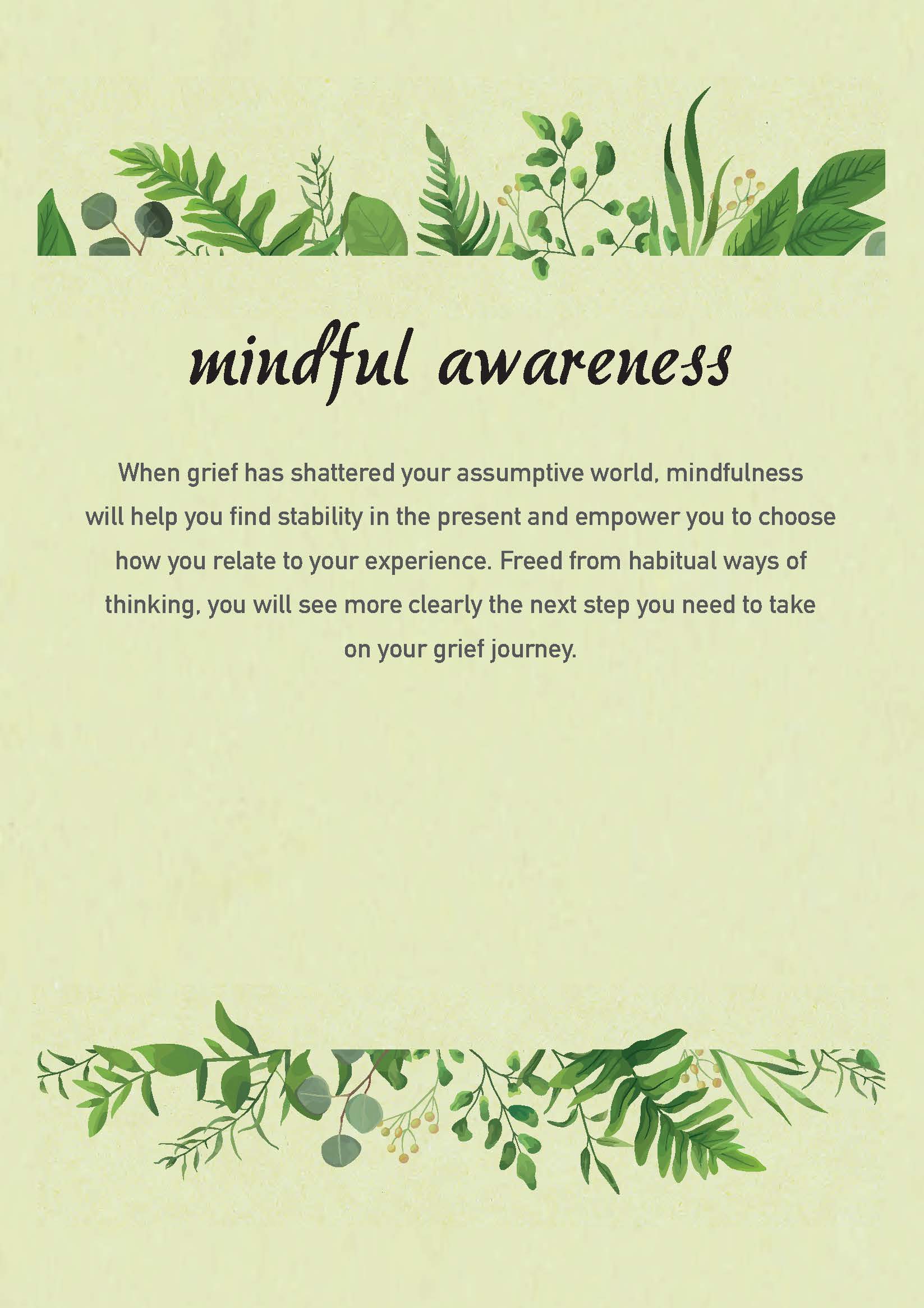from grief to peace mindful awareness